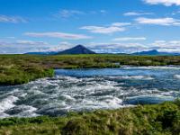 Stromschnellen im Fluß Laxá í Aðaldal - Nordisland
